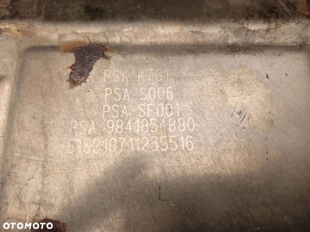 FILTR DPF KATALIZATOR CITROEN C5 AIRCROSS (2018-2022) 1.5 BlueHDI 131KM 9841854880 K761 S006 SF001 - 9