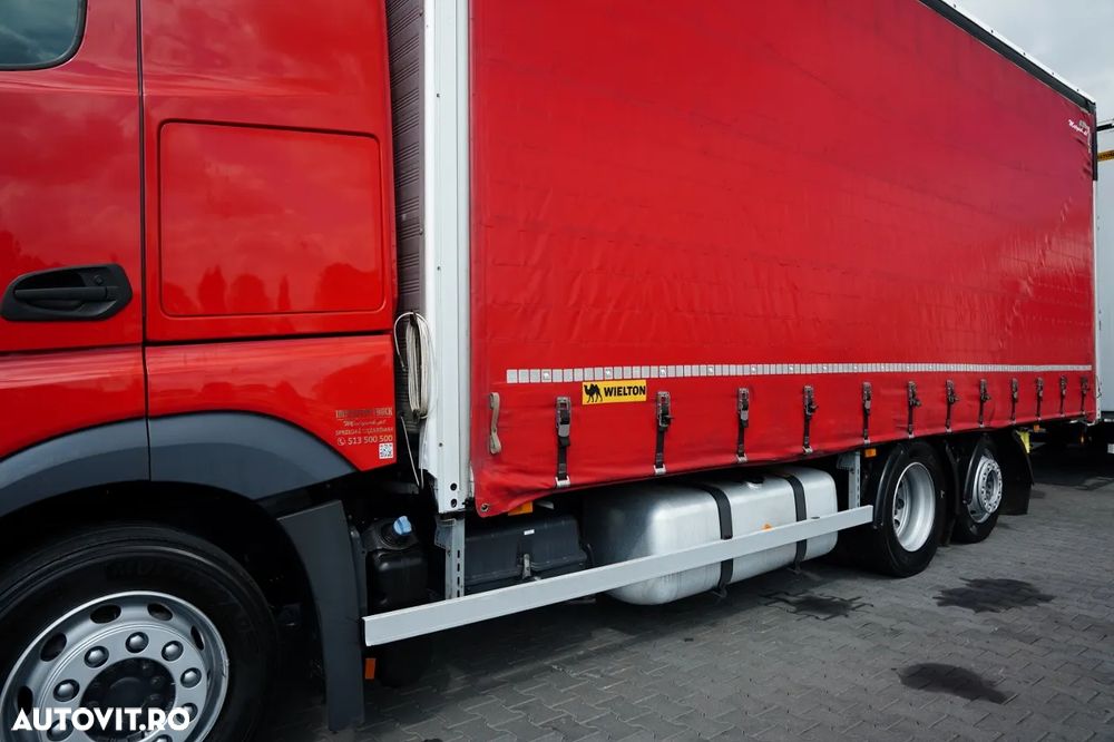 Mercedes-Benz ACTROS 2545 / TANDEM COMBINAT 120 M3 / TRANSIT / CORTINĂ - 7,4 M / BIG SPACE / WIELTON - 11