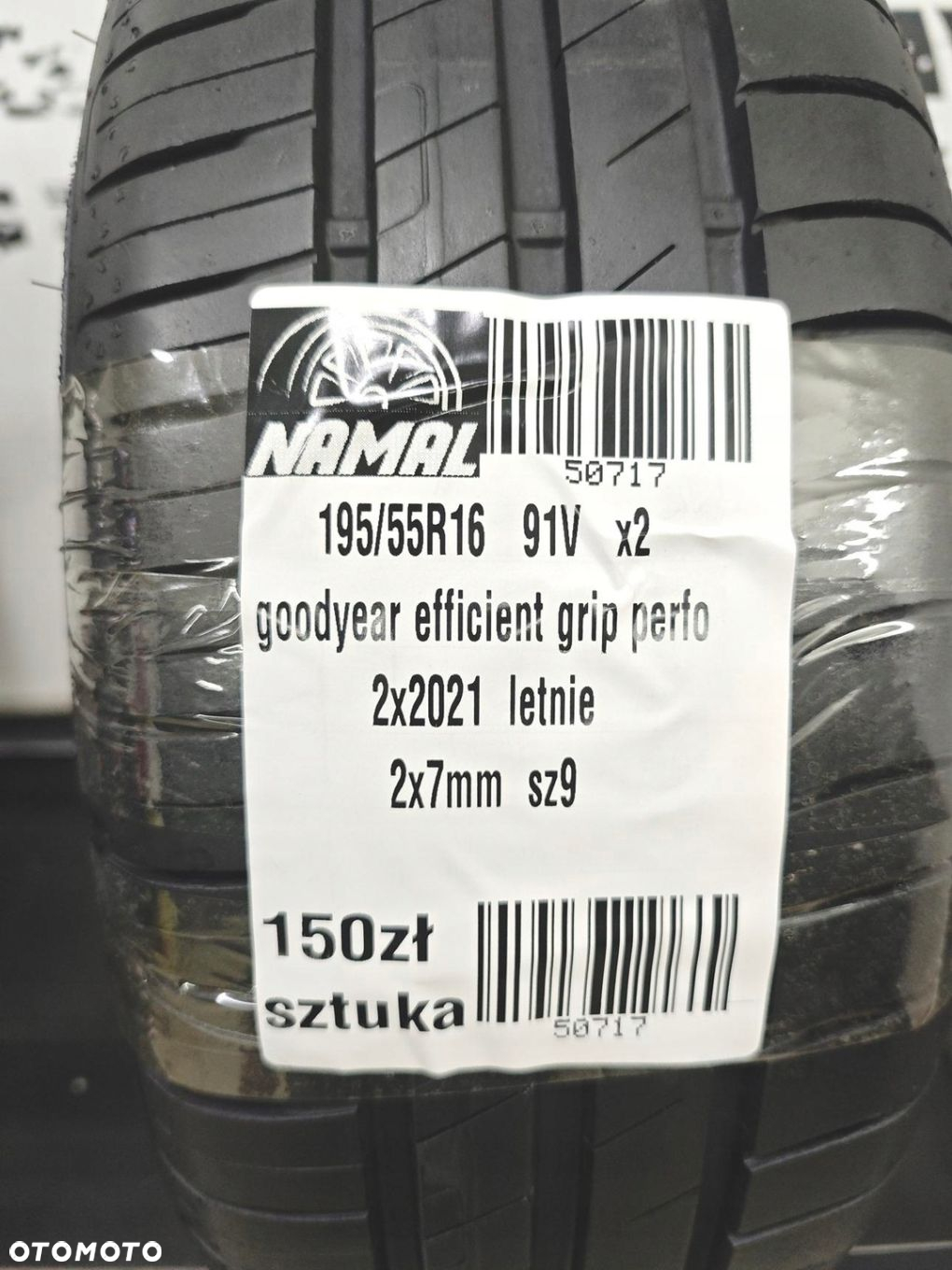 195/55R16 goodyear 2021 opony letnie 7mm 50717 - 8