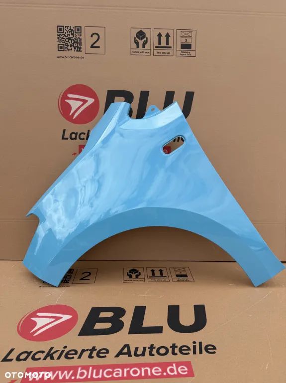BLU Błotnik VW UP! lewy LC5A niebieski 12-16 przód tealblau WYPRZEDAŻ
