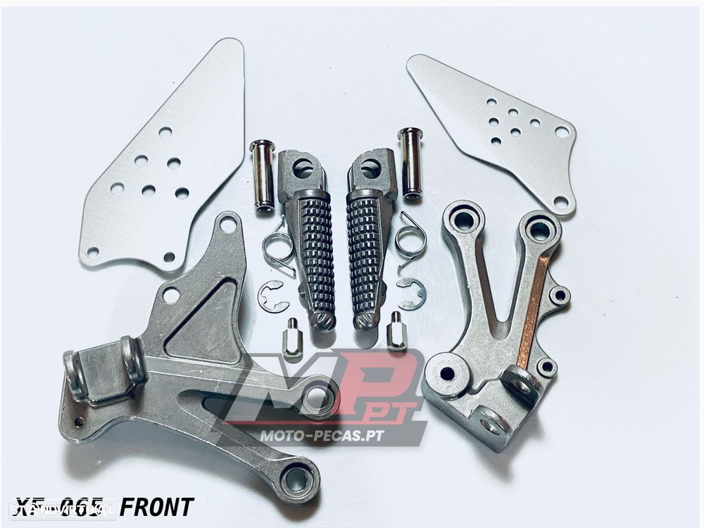 pousa pes completos dianteiros kawasaki zx-10r 2004 - 2005 - 1