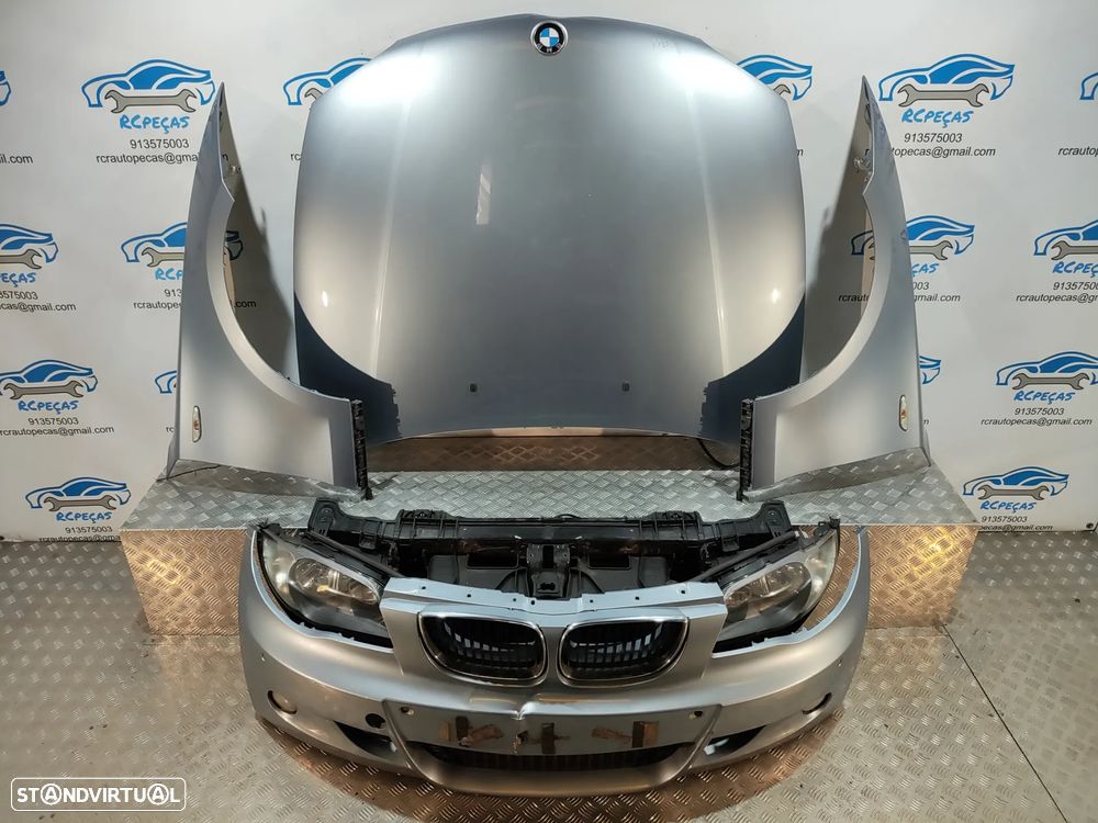 FRENTE COMPLETA BMW SERIE 1 E87 E81 PACK M CAPOT PARACHOQUES SENSORES GUARDA-LAMAS OTICAS RADIADOR VENTILADOR FRENTE FIBRA REFORÇO - 7