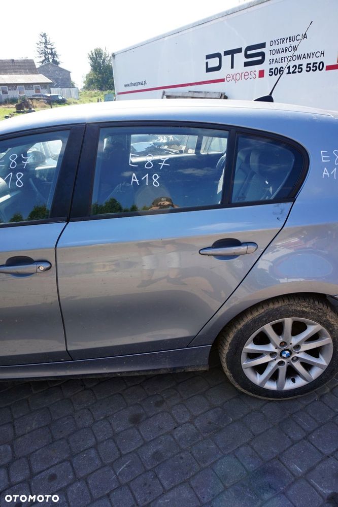 DRZWI TYLNE LEWE 1 E87 LIFT 5D HB A18  QUARZBLAU BMW 2007-2011 - 1