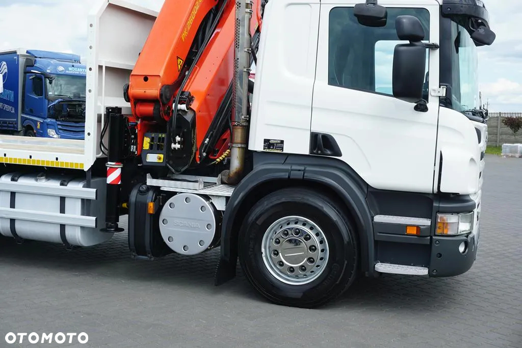 Scania / P 420  / 8 X 4 / TRIDEM / SKRZYNIOWY + HDS / PALFINGER PK 26002 /  WYS. 12 M / DŁ. 8 M - 19