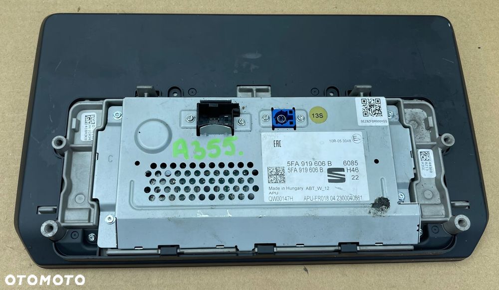 A355 CUPRA LEON IV 2020 - NAWIGACJA WYŚWIETLACZ EKRAN RADIO 5FA919606B - 10