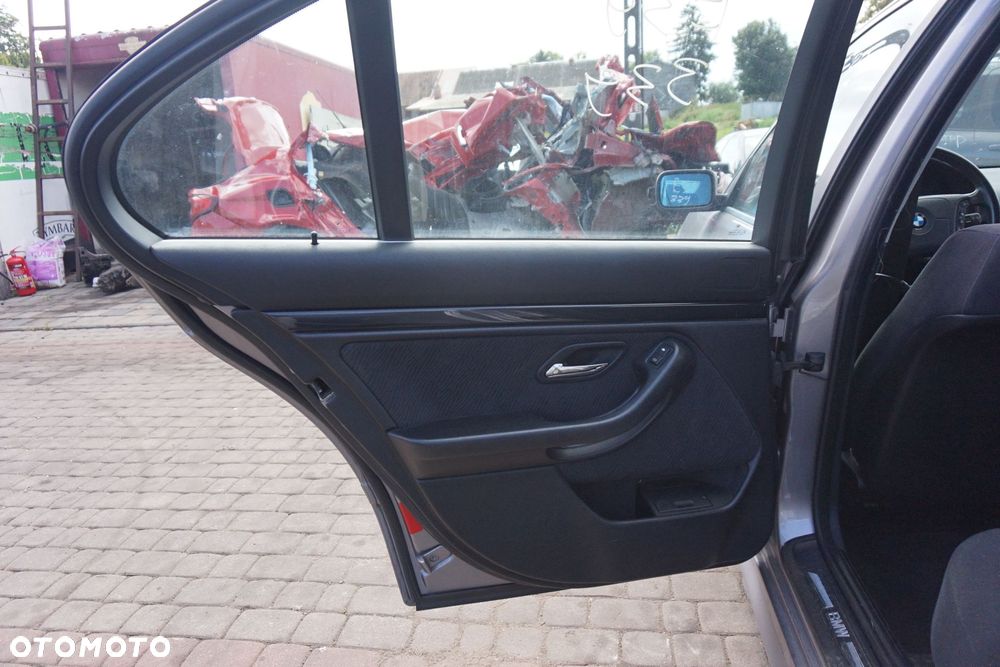 DRZWI TYLNE LEWE 5 E39 SEDAN 339 SZARY BMW 1995-2000 - 9