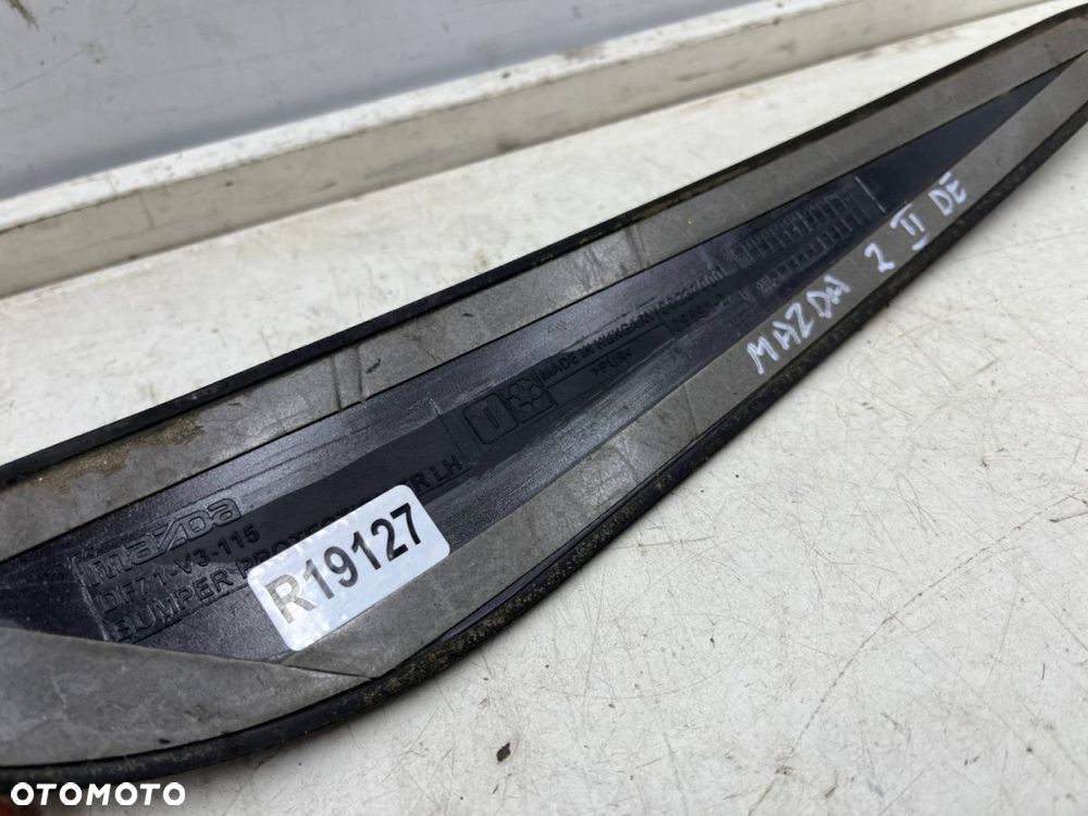Listwa zderzaka Mazda 2 II DE DH 07-12r. LEWA nakładka dodatkowa ochronna na przedni zderzak - 5