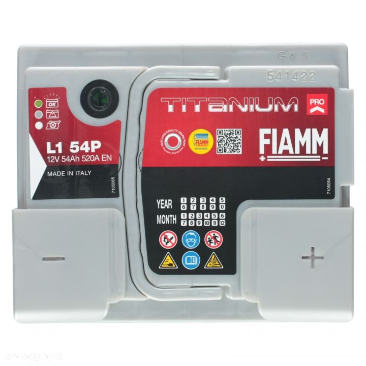 AKUMULATOR FIAMM TITANIUM PRO 54Ah 520A - 6