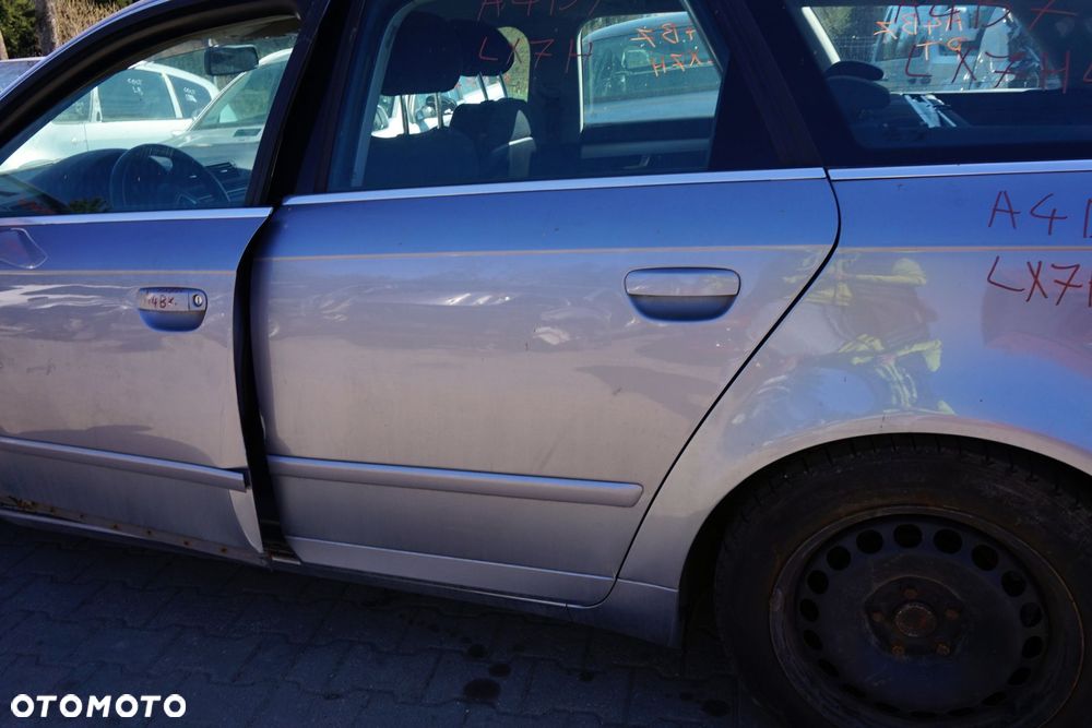 DRZWI TYLNE LEWE A4 B7 KOMBI LY7H  SZARY AUDI 2004-2008 - 5