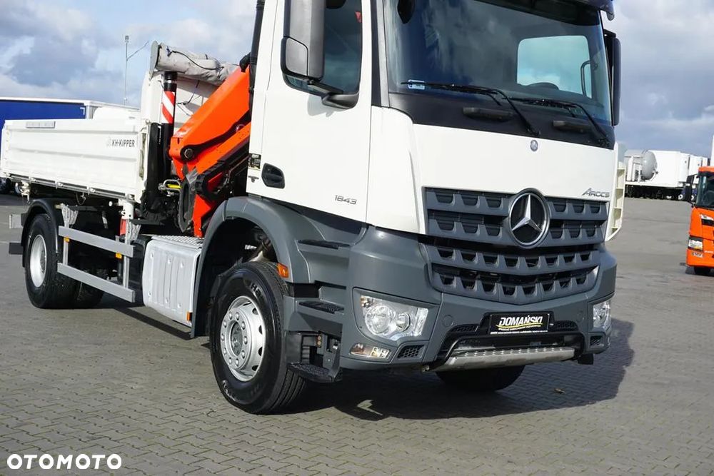 Mercedes-Benz / AROCS / 1843 / E 6 / WYWROTKA + HDS / ROTATOR / PALFINGER PK 13001 / WYSIĘG 17 M - 35