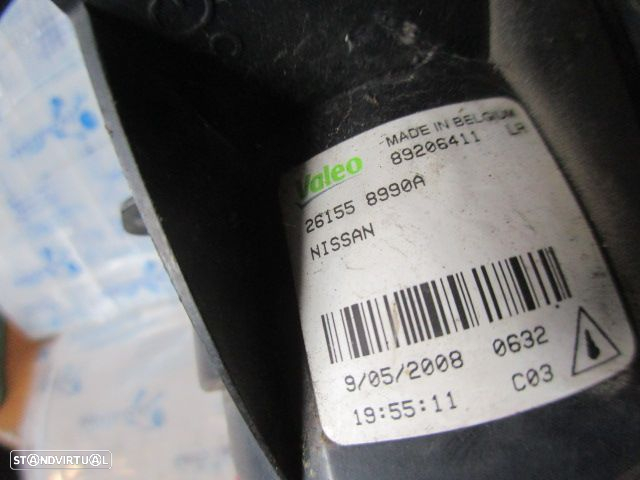 Farol Nevoeiro 261558990A NISSAN QASHQAI 1 FASE 1 2008 1.5DCI 105CV 5P CINZENTO FRT ESQ VALEO - 3