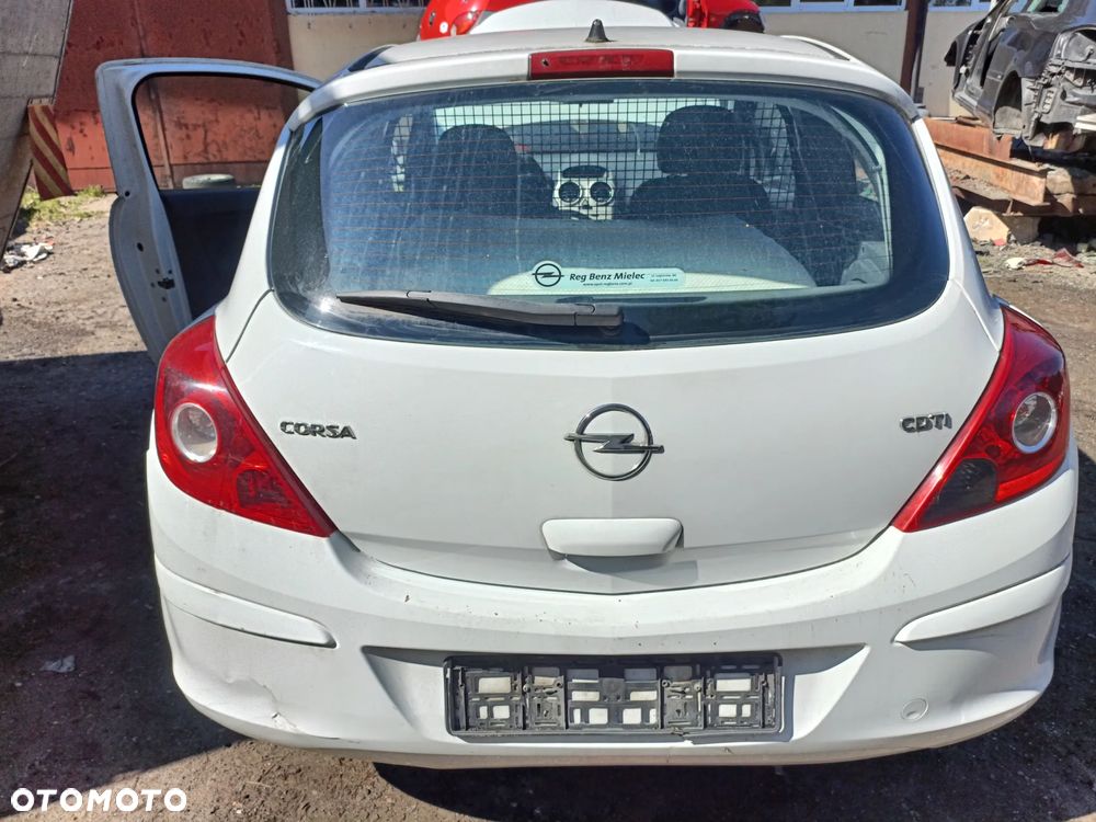 OPEL CORSA IV D 06-14 2010 r. 3D VAN Z474 klapa tylna bagażnika biała * - 1