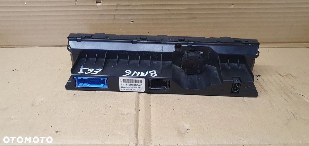 Panel nawiewu klimatyzacji klimy BMW 6 E63 6950634 - 7