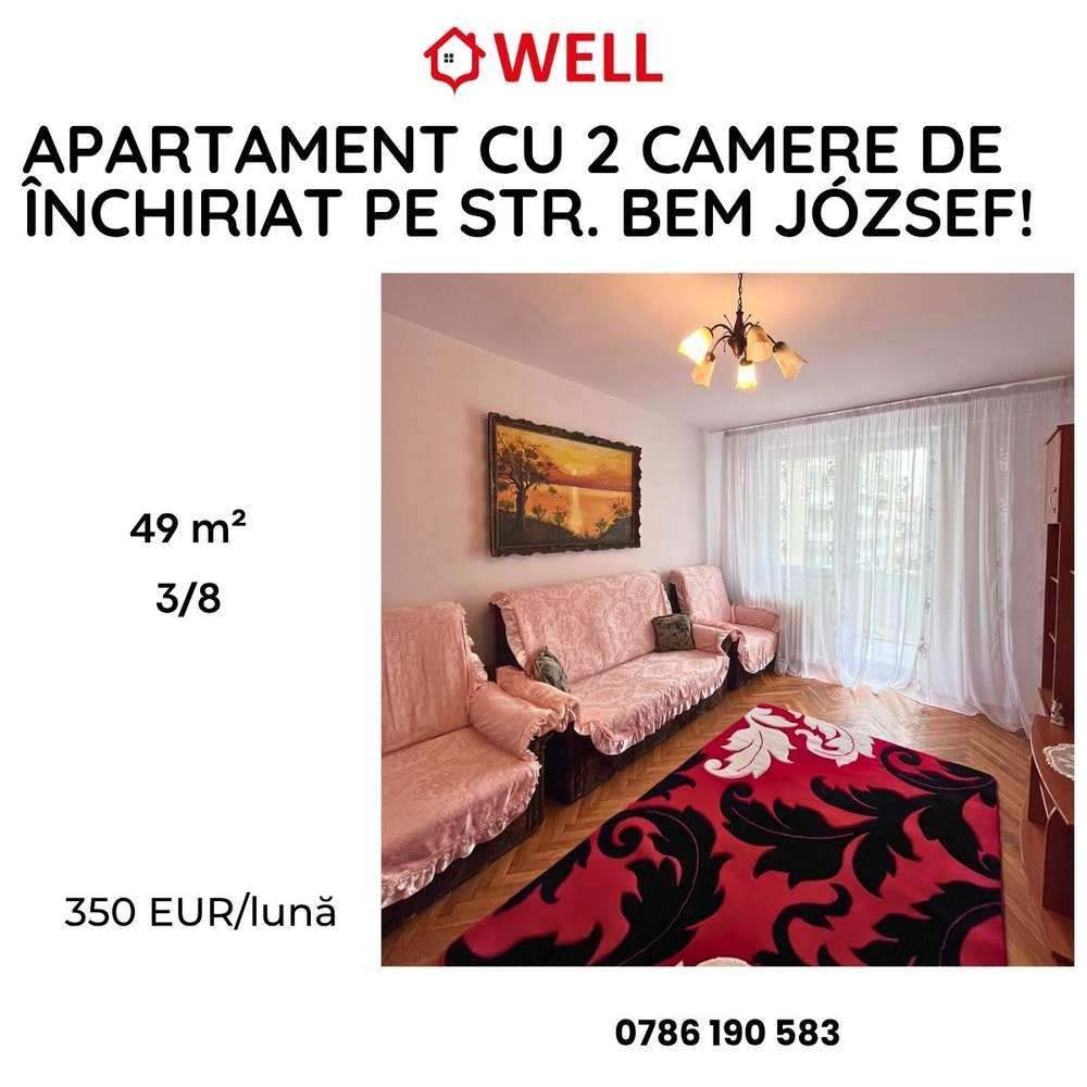 Apartament de închiriat în Sf. Gheorghe, pe strada Bem József! — fotografia 1