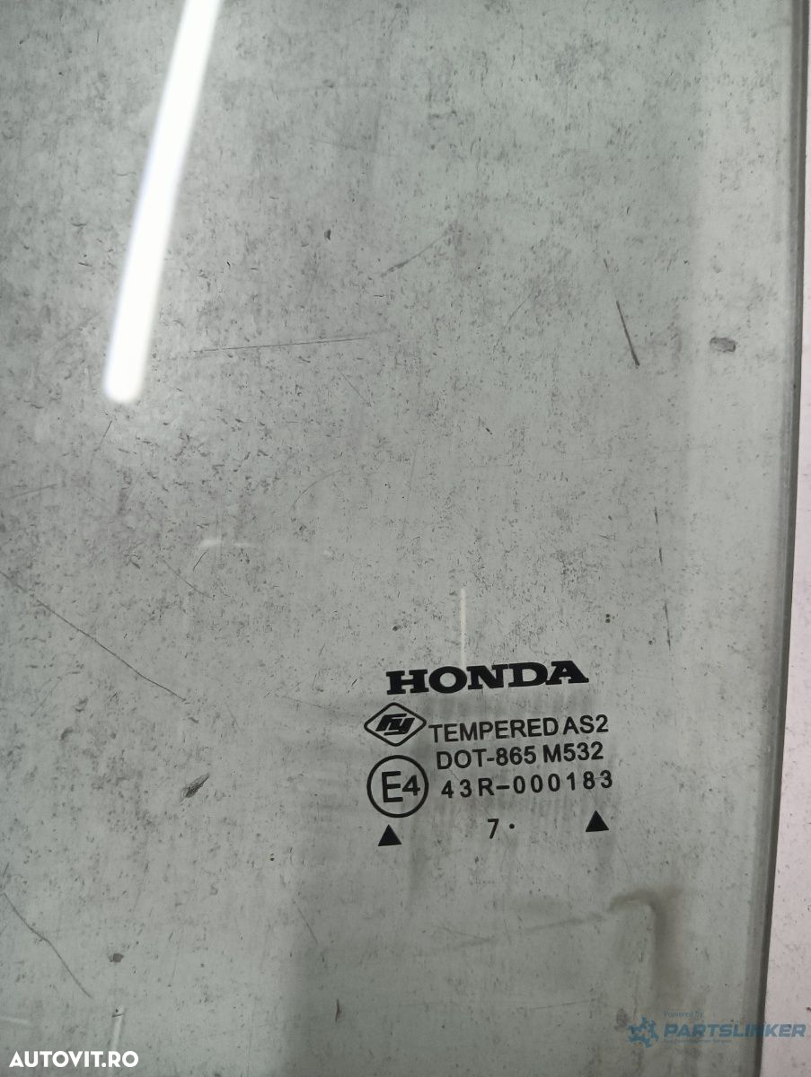 Geam  stanga spate HONDA JAZZ II GD_, GE3 2001 - 2008 - 2
