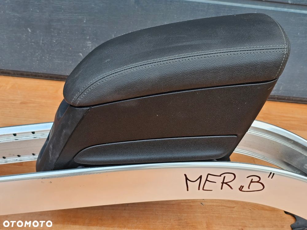 PODŁOKIETNIK SKÓRZANY SZYNA TUNEL OPEL MERIVA B EUROPA CZARNA - 3