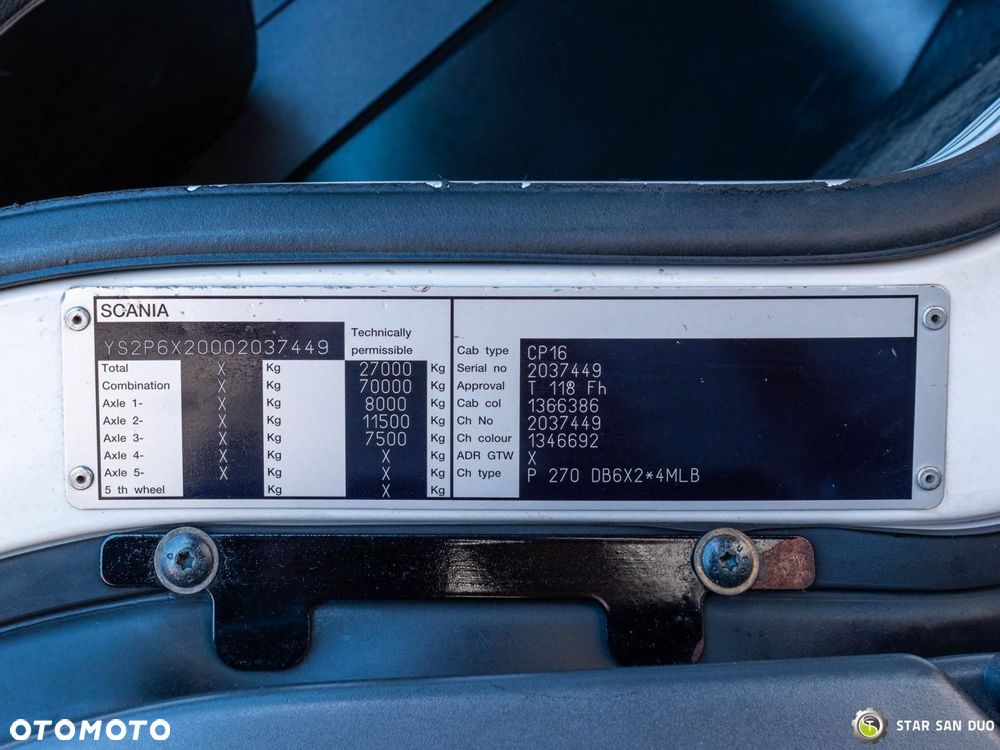 Scania P270 6x2 PALFINGER PK 20002 HDS Żuraw Rotator - 25