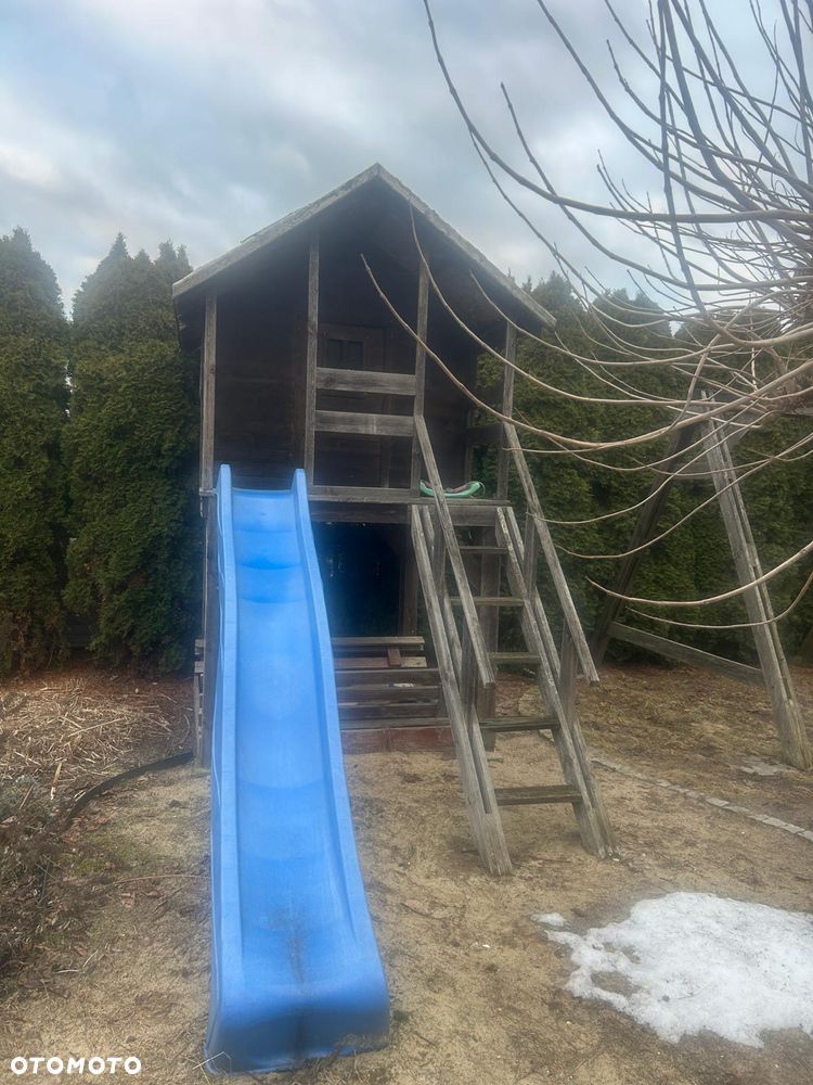 DOMEK DLA DZIECI DO OGRODU ZE ZJEŻDŻALNIĄ - 1