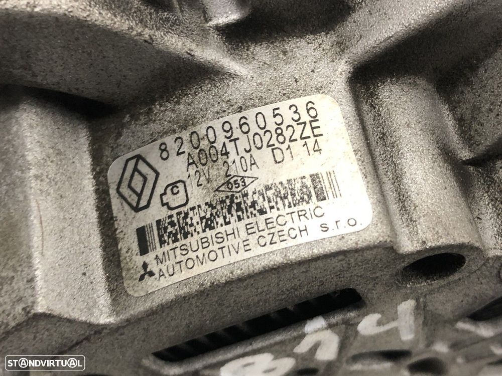 Alternador RENAULT LAGUNA III (BT0/1) 2.0 dCi 8200960536 MOTOR M9R814 - 5