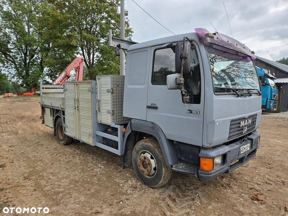 MAN 8.163 Skrzynia + Dzwig HDS - 5