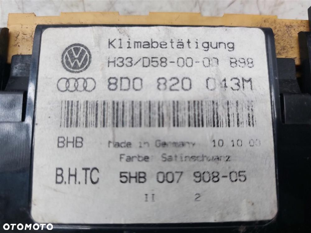 Panel klimatyzacji Audi A4 B5 1995-2001 HELLA 8D0820043M 8D0820043M - 3