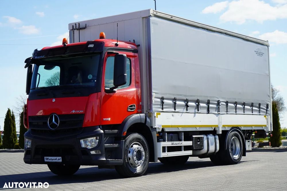 Mercedes-Benz ANTOS 1830 / CORTINĂ - 6,5 M / 4x2 / SOLO / DHOLLANDIA LIFT 2000 KG / EURO 6 - 2