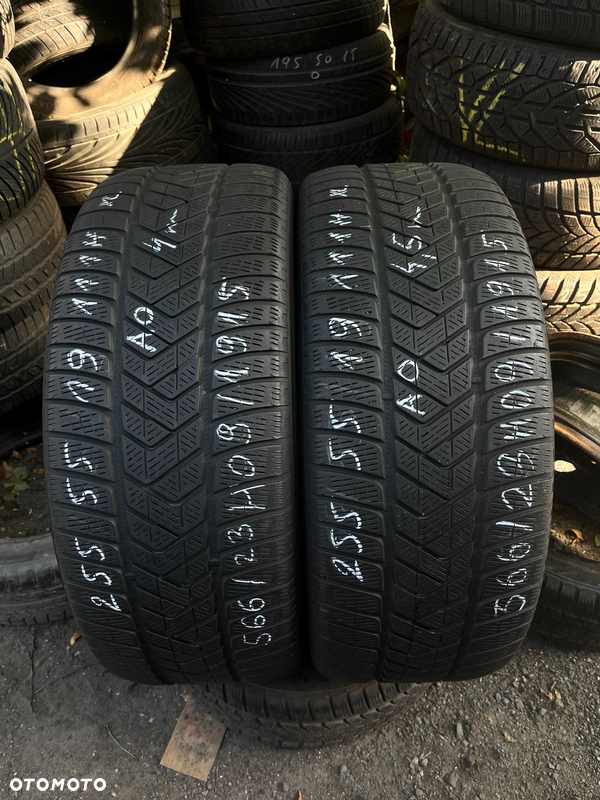 2 szt. opony używane zimowe 255/55r19 XL 111H Pirelli Scorpion Winter