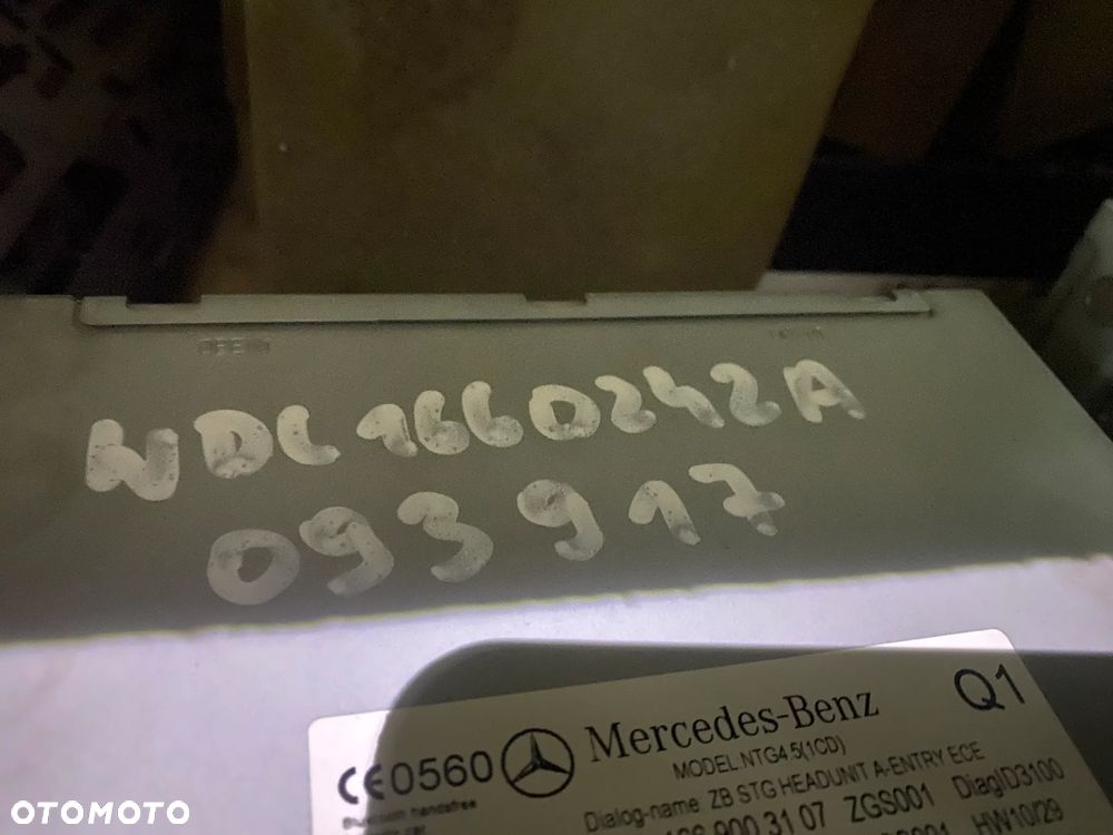 MERCEDES ml gl 166 radio A 1669003107 - 4