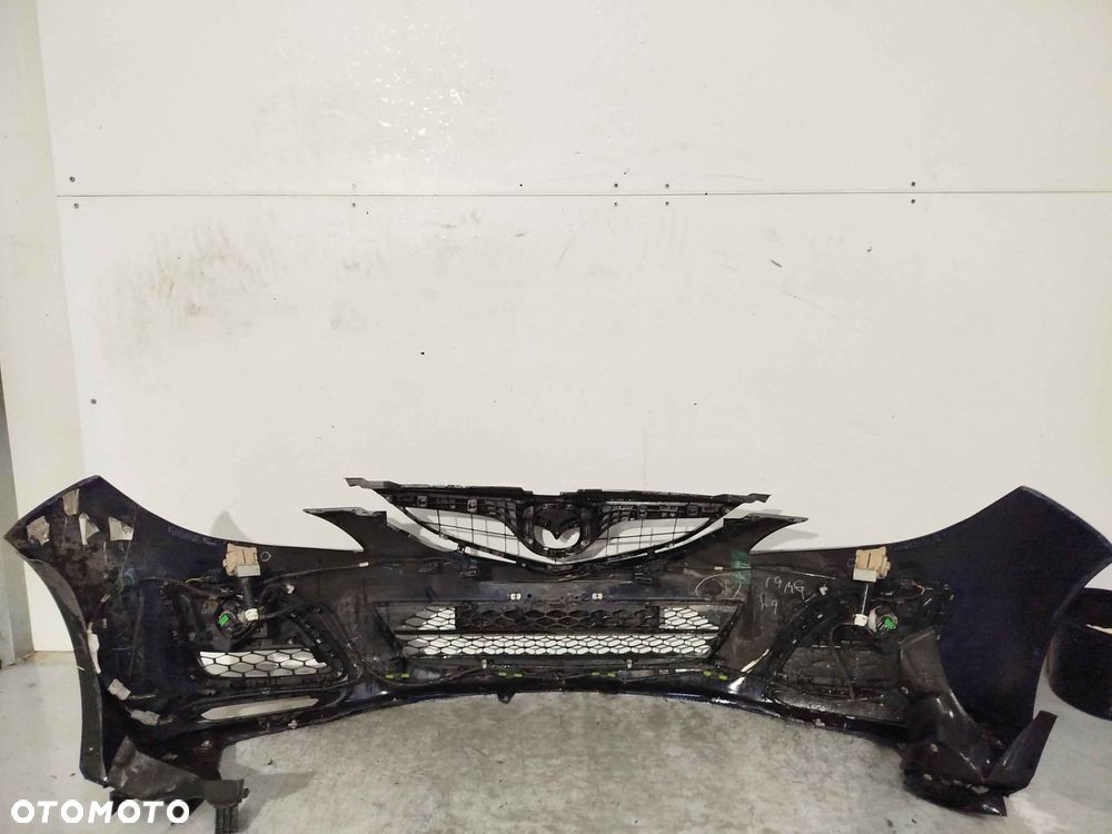 + ZDERZAK PRZÓD PRZEDNI DO MAZDA 6 GH II 2 LIFT FL GRANAT GRANATOWY PDC CZUJNIKI SPRYSKIWACZE LAMP XENON HALOGENY - 5