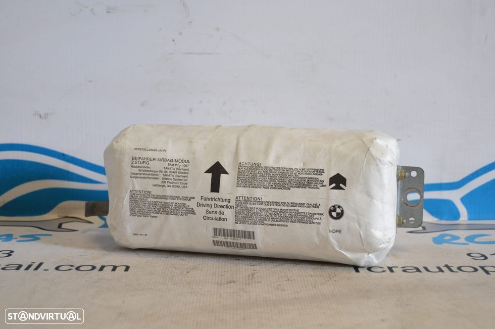 AIRBAG PASSAGEIRO 39711235101T 39711235101 02B1333T0634X 2291642 BMW SERIE 3 E46 320D 150CV 204D4 - 2