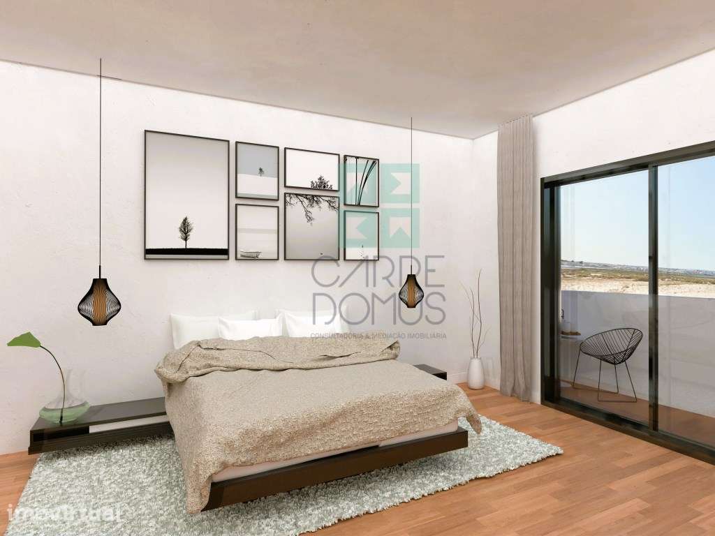 Apartamento T1 novo, varandas, terraço no topo, parqueamento para 1... - Grande imagem: 5/15