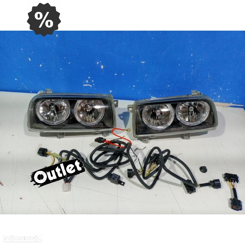 R145037C1 FARÓIS ANGEL EYES VOLKSWAGEN VW VENTO 92-98 FUNDO PRETO - 7