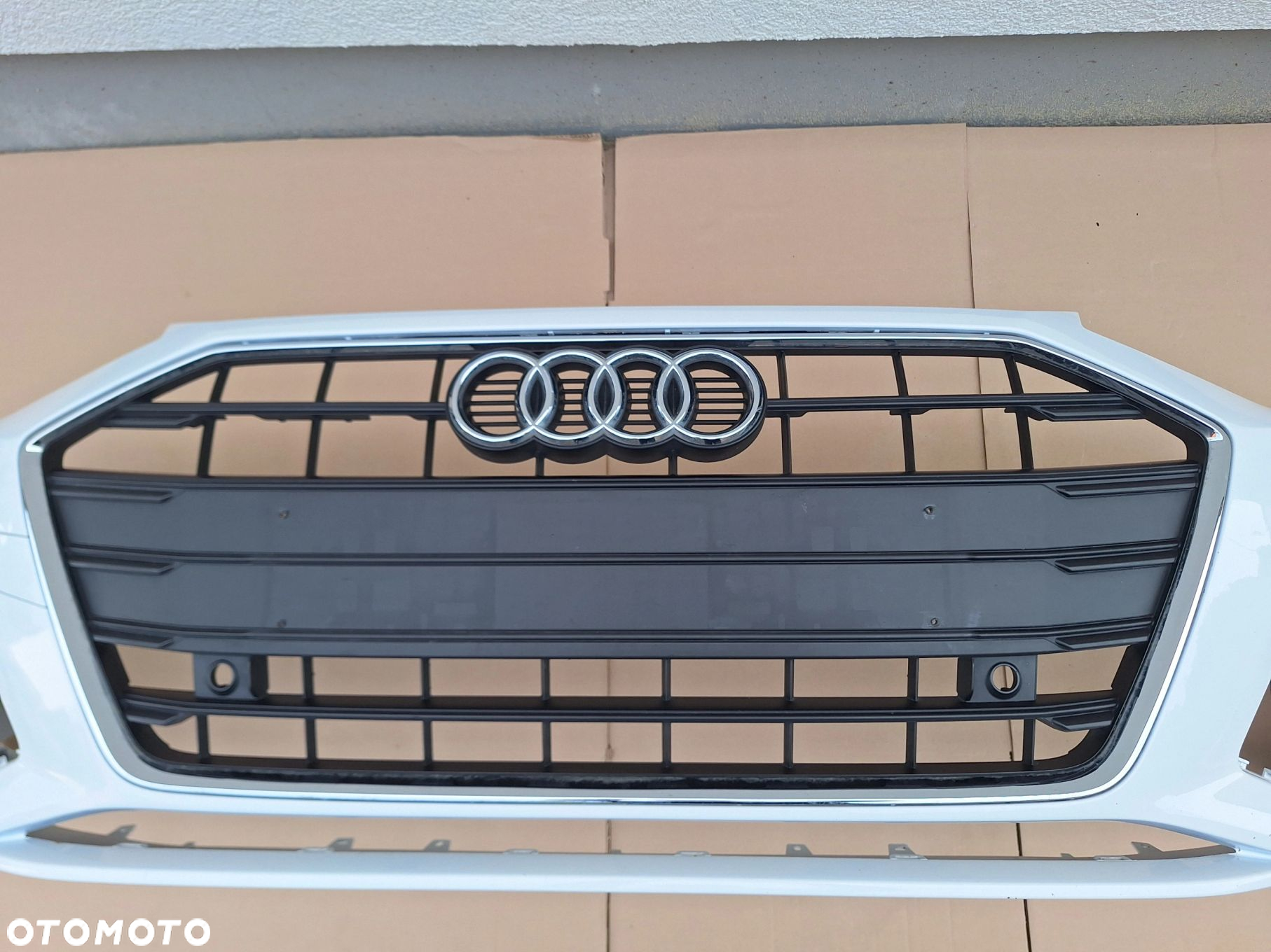 AUDI A4 B9 LIFT 19- 8W0 B.ŁADNY! NIE KLEJONY! ZDERZAK PRZÓD PRZEDNI+CAŁY GRILL ORYG. 8W0807437 WYSYŁKA 24H - 5