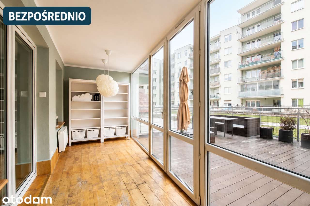 Bemowo: 75m2, taras 25m2, miejsce postojowe, zieleń, BEZPOSREDNIO