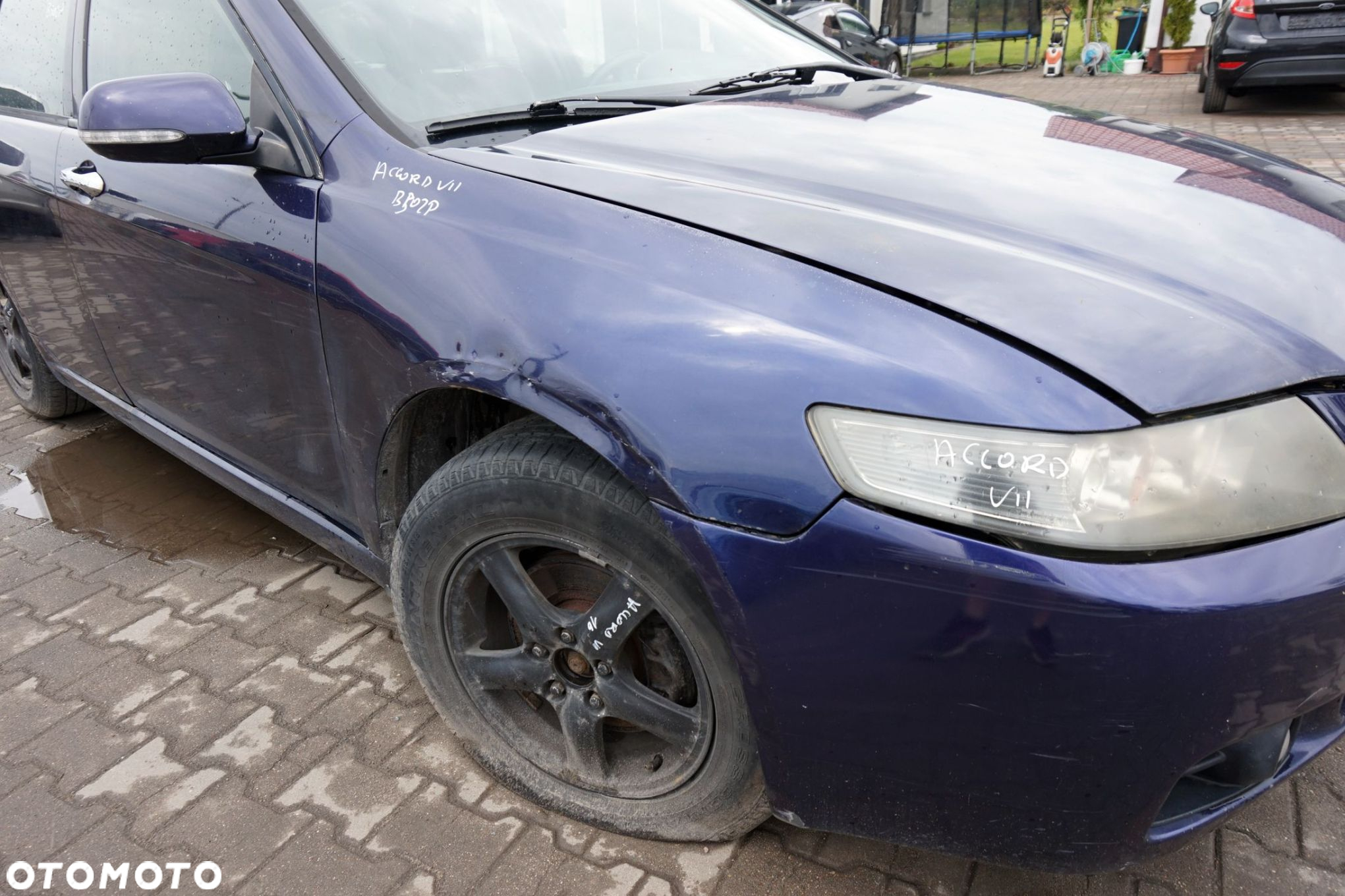 MASKA ZDERZAK BŁOTNIKI LAMPY ACCORD VII B502P  HONDA 2002-2005 GRANATOWY PRZÓD KOMPLETNY - 12
