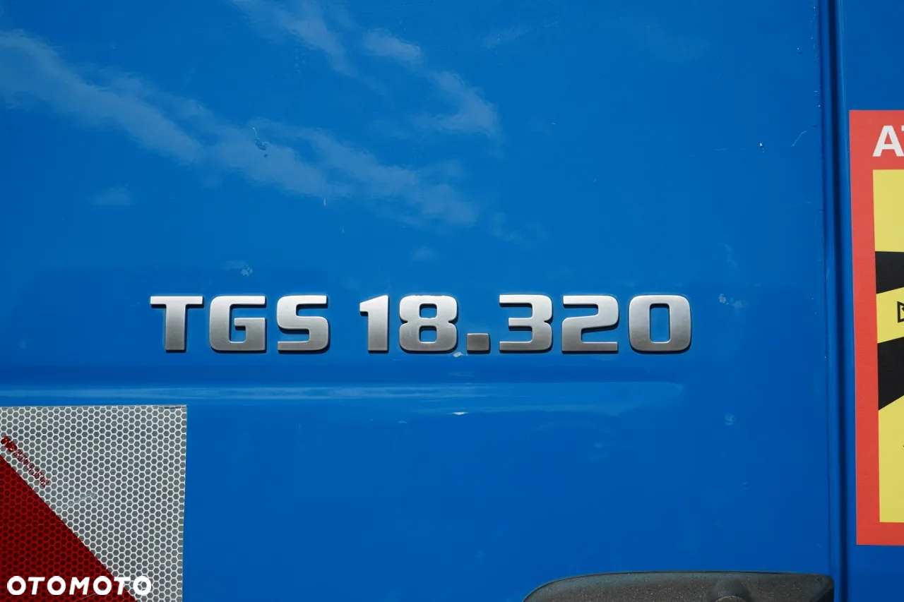 MAN TGS 18.320 / 4x2 / BURTOWY - 6,8 M + HDS FASSI F135 / wysów : 8 m / MOCNA PODŁOGA / STEROWANIE RADIOWE / ROTATOR / SPROWADZONY - 24