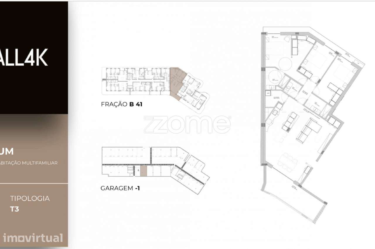 Apartamento T3 em construção em Oliveira do Douro, Vila Nova de Gai... - Grande imagem: 2/15