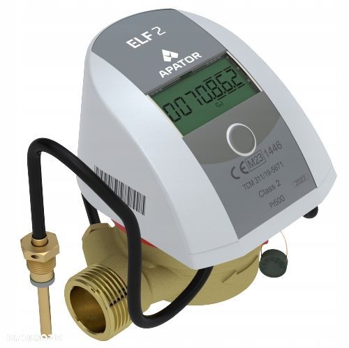 CIEPŁOMIERZ ELF2 ELF 2 APATOR DN15 2025r ZASILANIE OD RĘKI BATERIA 6 LAT - 1