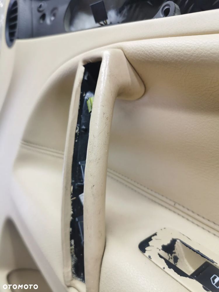 VW TOUAREG 7L 03-09R TAPICERKA BOCZEK DRZWI PRZOD PRAWY PASAZERA KREMOWY BEZOWY BANANOWY - 10