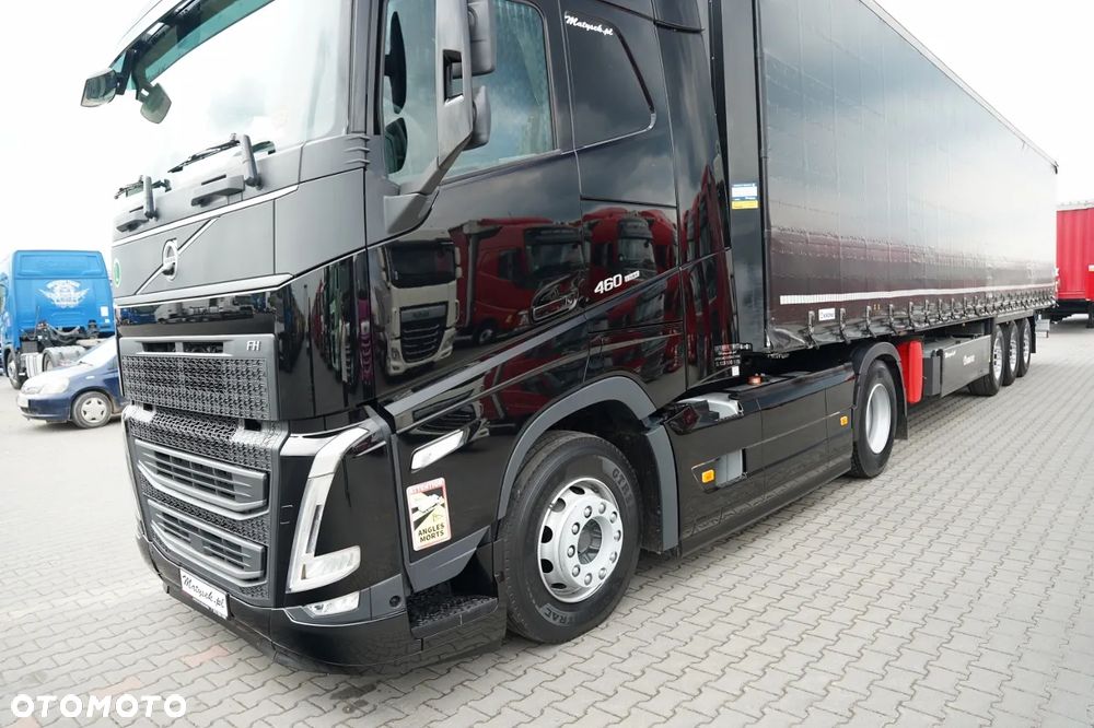 Volvo FH 460 / ZESTAW / KLIMA POSTOJOWA / OPONY 100% / I-SAVE / + KRONE FIRANKA / STANDARD / 2X OŚ PODNOSZONA / DACH PODNOSZONY / PALECIARA - 12