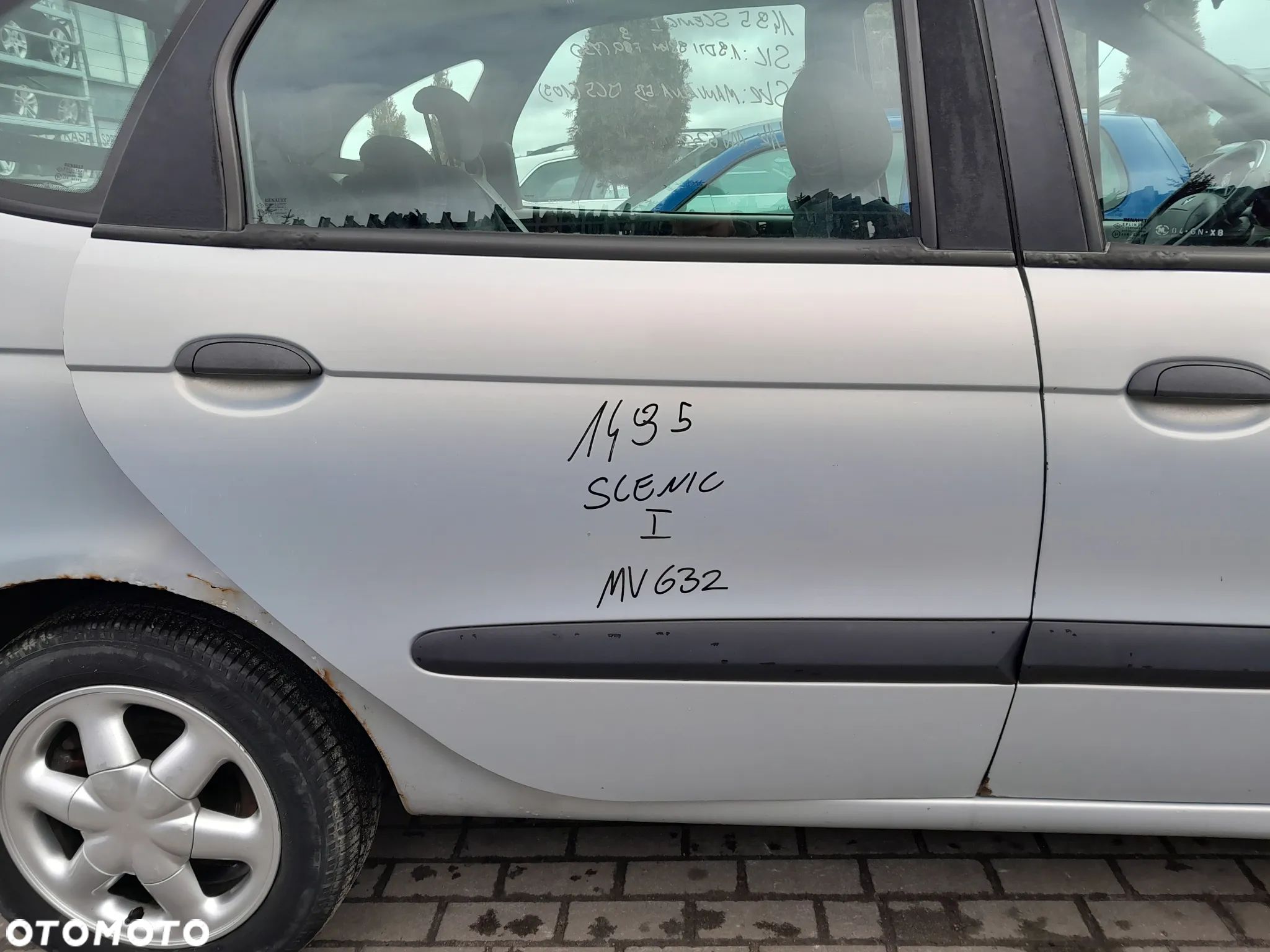 RENAULT SCENIC I FL DRZWI PRAWE TYLNE PRAWY TYŁ W BŁOTNIK KOLOR: MV632 - 1