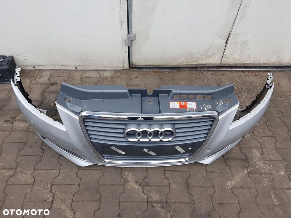 AUDI A3 8P LIFT 08-12r ZDERZAK PRZÓD GRILL LX7W - 2