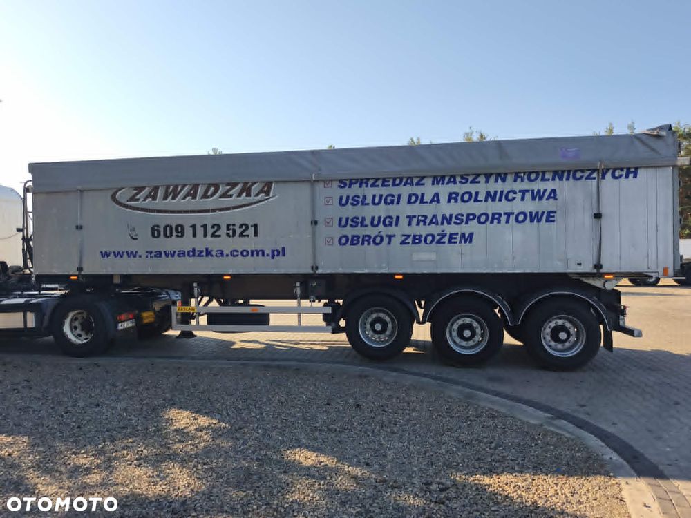 Zaslaw wywrotka 45m3 góra aluminiowa, rama stalowa, Osie Bpw, hamulce bebnowe, os podnoszona - 4