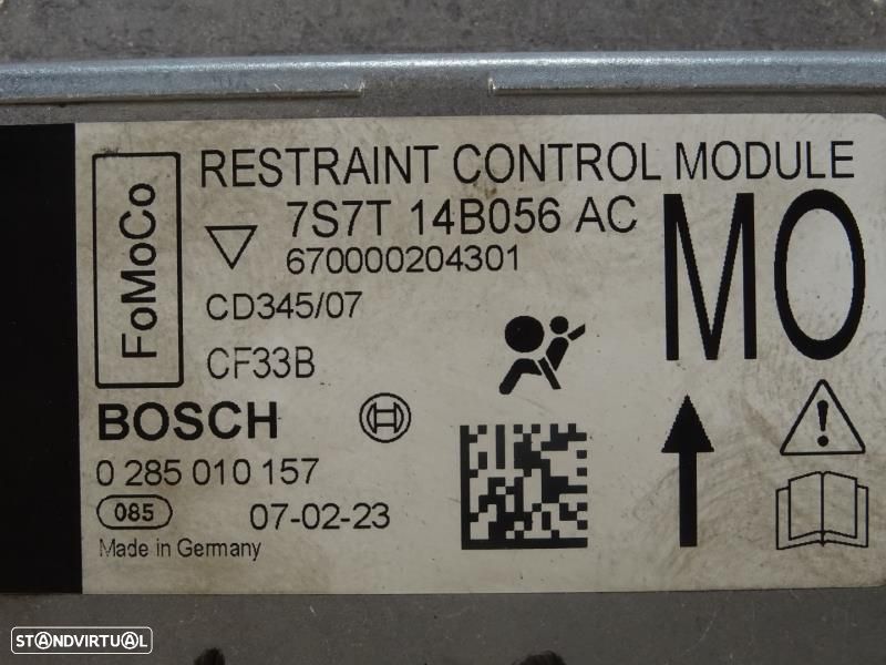 Centralina De Airbags Ford Mondeo Iv (Ba7)  7S7t 14B056 Ac / 7S7t14b05 - 2