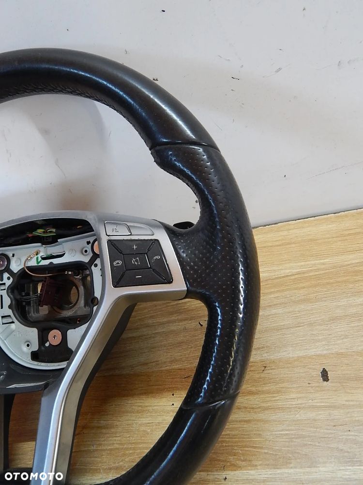 Kierownica skórzana AMG czarna Mercedes E klasa 212 W212 Lift w204 w207 08-16 Łuków części - 3