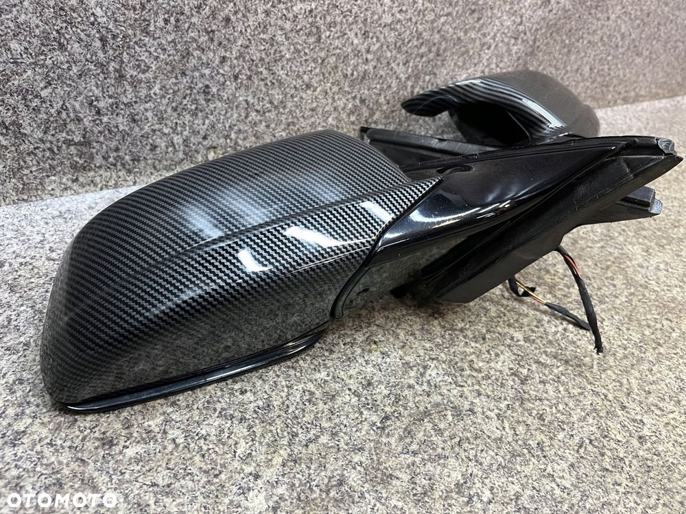 Lusterko prawe lewe nakladka CARBON 3 PIN KOMPLET BMW F11 F10 SKLADANE - 5
