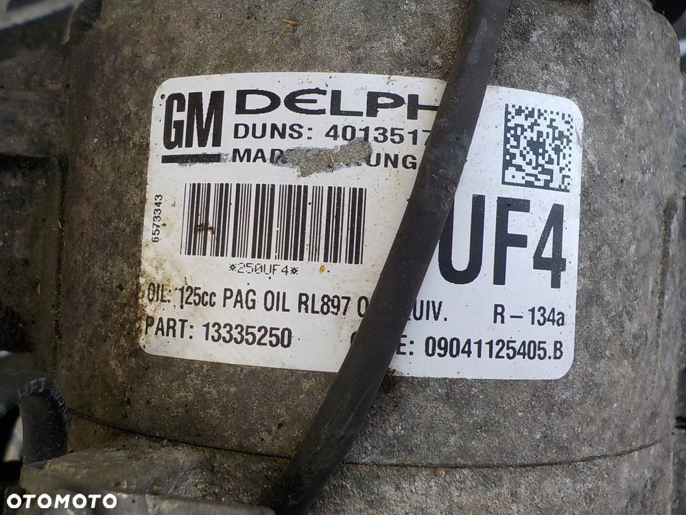 OPEL ASTRA J 1.6 CDTI SPRĘŻARKA POMPA KLIMATYZACJI 13335250 UF4 - 3