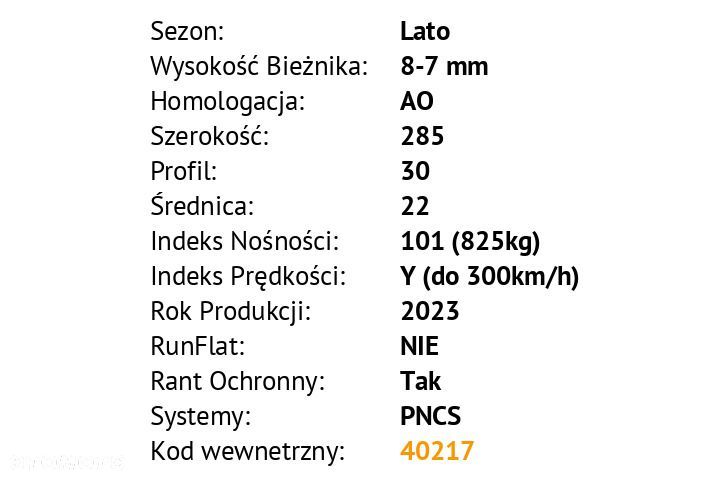 Opony Pirelli Pirelli P Zero 285/30 R22 - 3