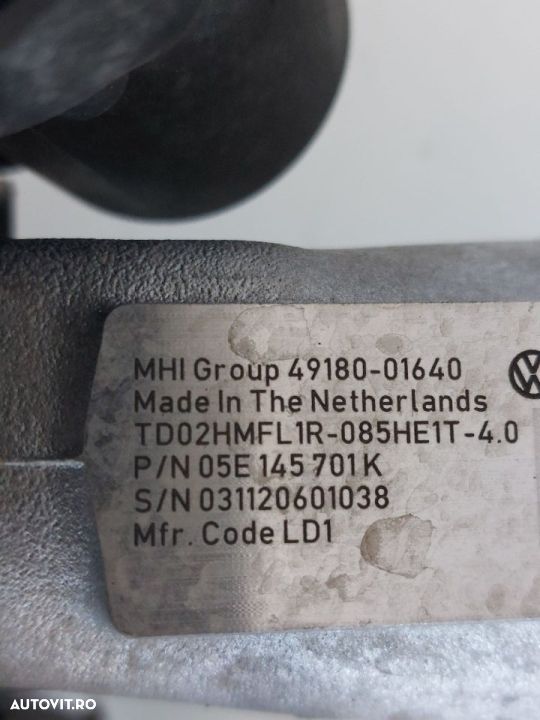Turbina 1.5 TSI  Audi Seat Skoda VW 1.5 TSI 49180-01640 05E145701K - 5