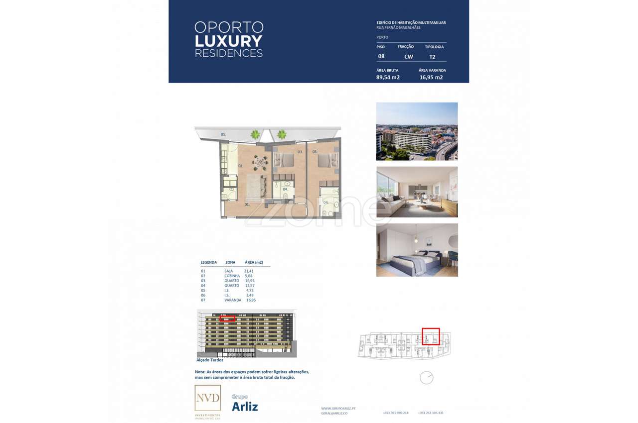 Apartamento T2 novo na Areosa, Paranhos Porto (Fração (CW) - Grande imagem: 3/15